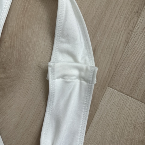 White Bodysuit One-Shoulder Cut Out - Size Small - Picture 5 of 5